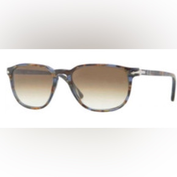PERSOL PO 3019S Sunglasses 944/51 Blue Striped Horn - Picture 1 of 8